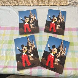 Vintage Disney World Postcards - Set of 4